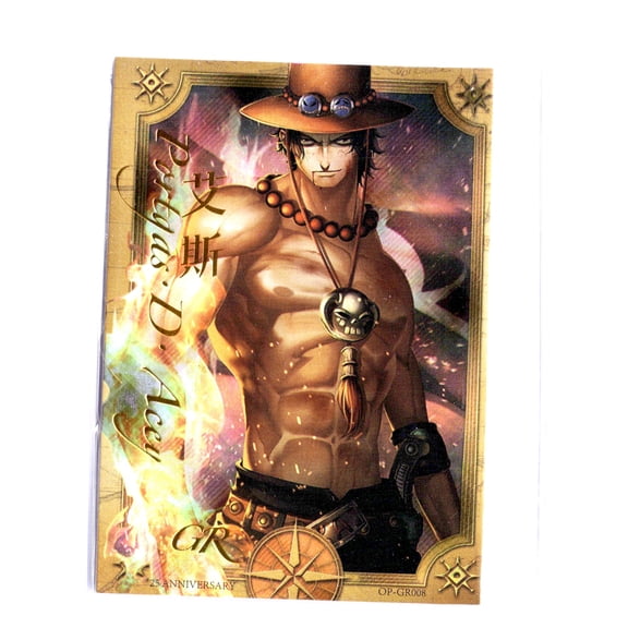 One Piece Trading Card Portgas D. Ace Gold Foil Holofoil 2022