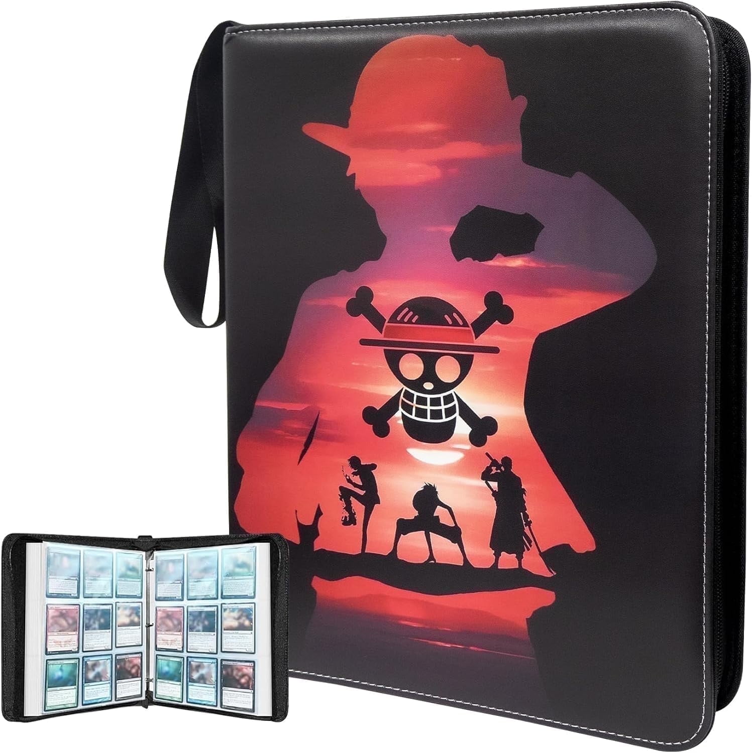 one pocket card binder Amazon.com: 1 Pocket Card Binder – Collectible Trading Card Album, Single  Card Holder with 20 Pages, Holds 40 Cards, Side-Loading Mini Binder for  TCG, MTG, Sports, Baseball, Football, Small Sports Card Book,Blue : main image 1