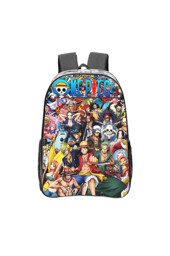 One Piece Transparent Backpack Fashion Travel Backpack Laptop Backpack 16 Inch