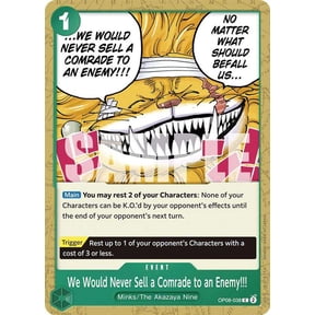 One Piece Two Legends Common We Would Never Sell a Comrade to an Enemy!!! OP08-038