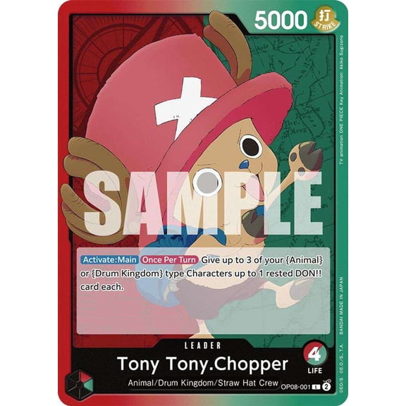 One Piece Two Legends Leader Tony Tony.Chopper OP08-001