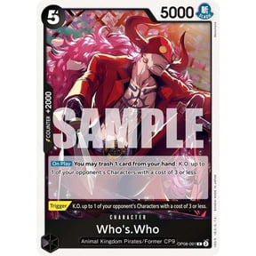 One Piece Two Legends Rare Whos.Who OP08-091