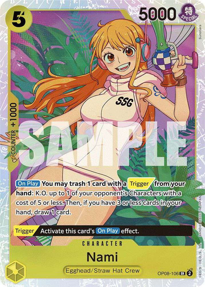 rare nami card OP01-016 R SP JAP Character (Parallel Special) – Boutique Carte One Piece Two Legends OP08 Singles Nami [SP Foil] OP08-106 -