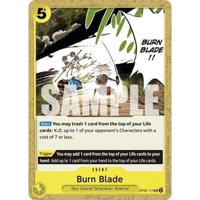 One Piece Two Legends Uncommon Burn Blade OP08-117