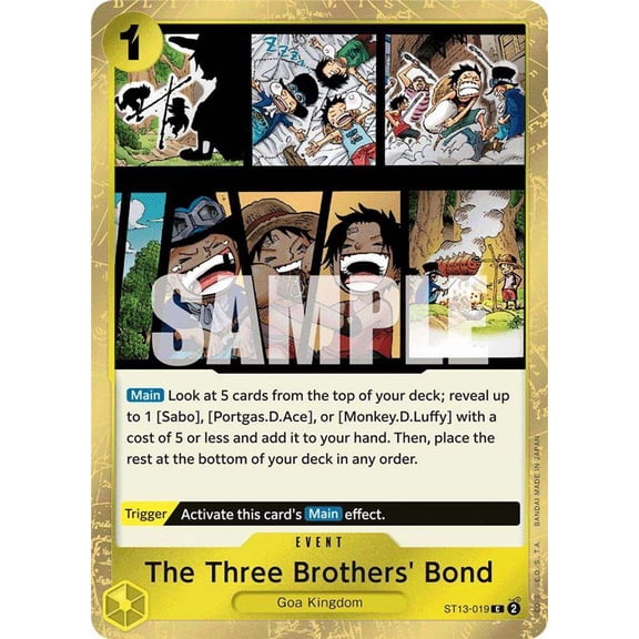 One Piece Ultra Deck: The Three Brothers Common The Three Brothers' Bond ST13-019