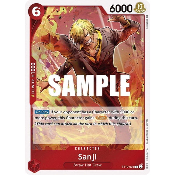 One Piece Ultra Deck: The Three Captains Common Sanji ST10-004