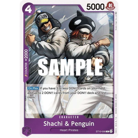 One Piece Ultra Deck: The Three Captains Common Shachi & Penguin ST10-008