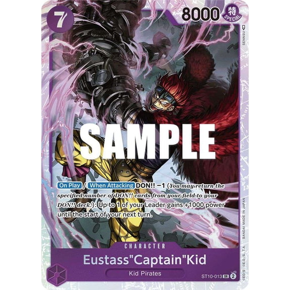 One Piece Ultra Deck: The Three Captains Super Rare EustassCaptainKid ST10-013