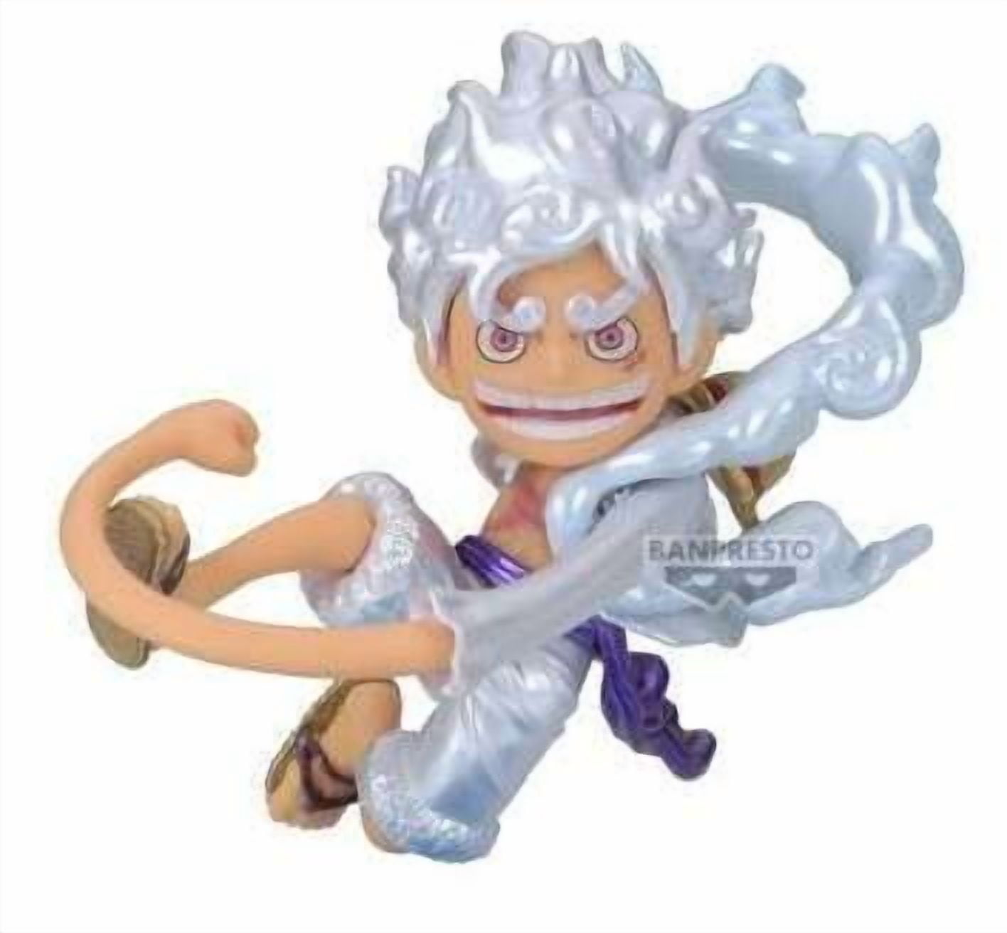 One Piece WCF Monkey D. Luffy Gear 5 Monkey D. Luffy Metallic Color Ver Mini Figure (01)