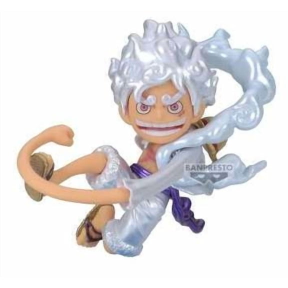 One Piece WCF Monkey D. Luffy Gear 5 Monkey D. Luffy Metallic Color Ver Mini Figure (01)