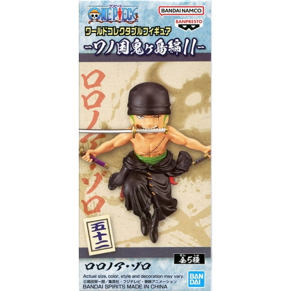 One Piece WCF Wanokuni Onigashima 11 Zoro PVC Figure