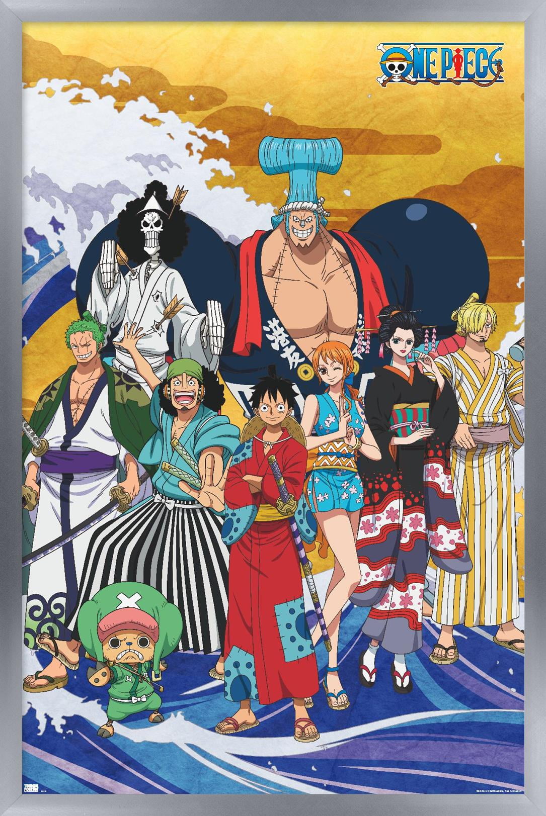 One Piece: Wano Country - Crew On Wave Wall Poster, 14.725