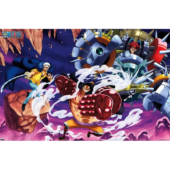 One Piece: Wano Country - Fighting Trio Wall Poster, 14.725" x 22.375"