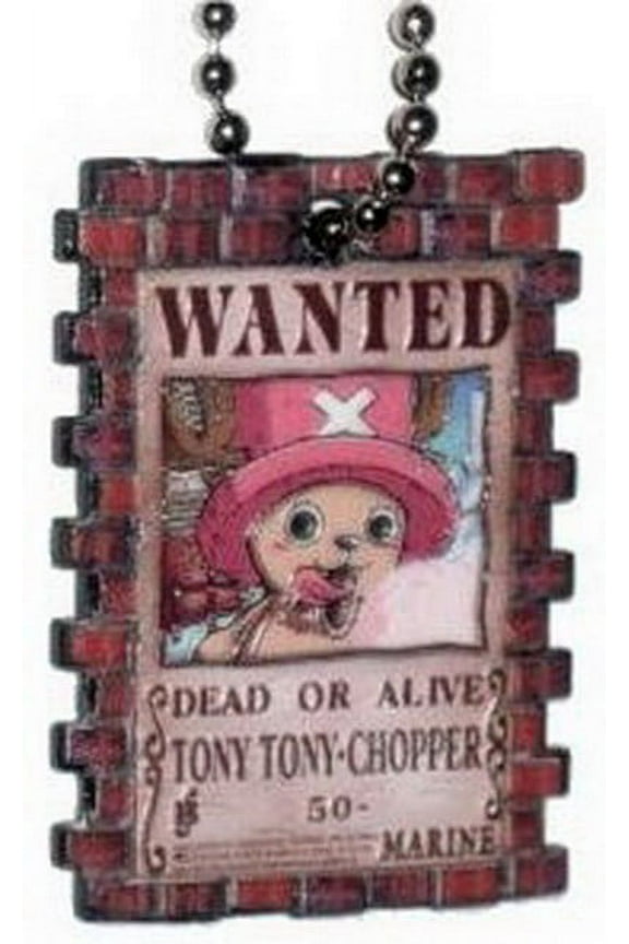 One Piece Wanted Portrait Chopper Charm Keychain