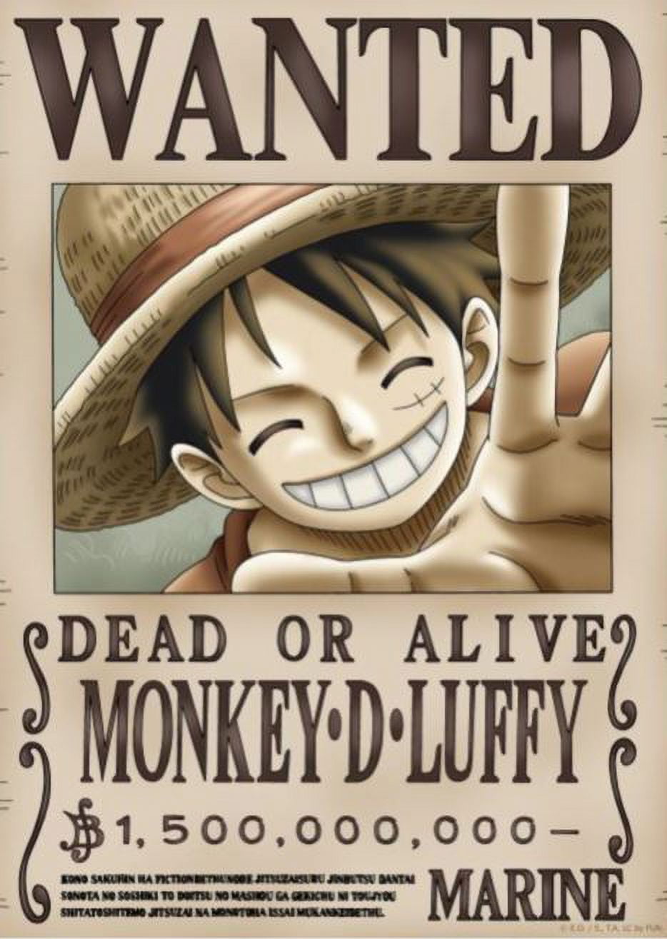 One Piece - Wanted Poster - Luffy (New World - 1 Billion 500 Million  Berries) 