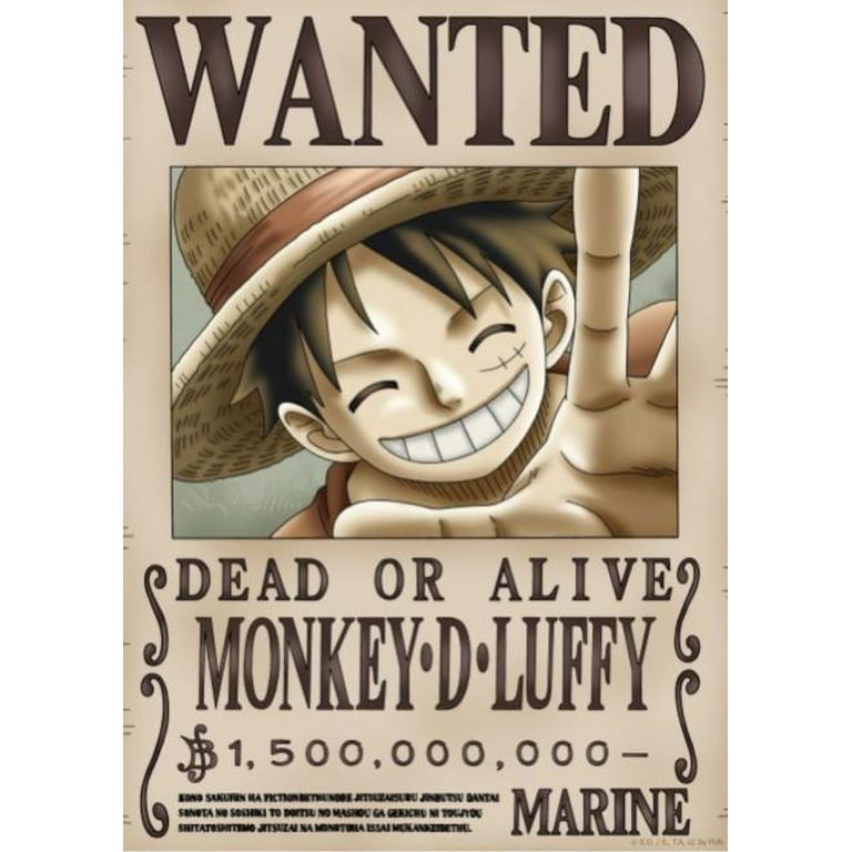 One Piece Wanted Poster 28.5cm19.5cm, New Edition, Zorro, Luffy, 1.5  Billion, Set Of 24 - 