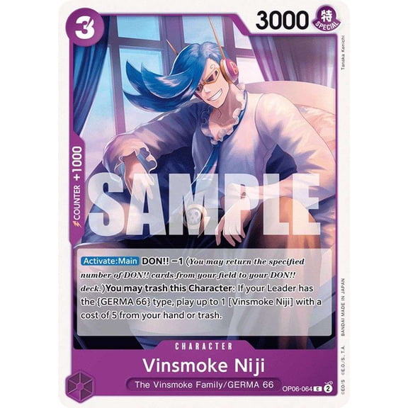 One Piece Wings of the Captain Common Vinsmoke Niji OP06-064