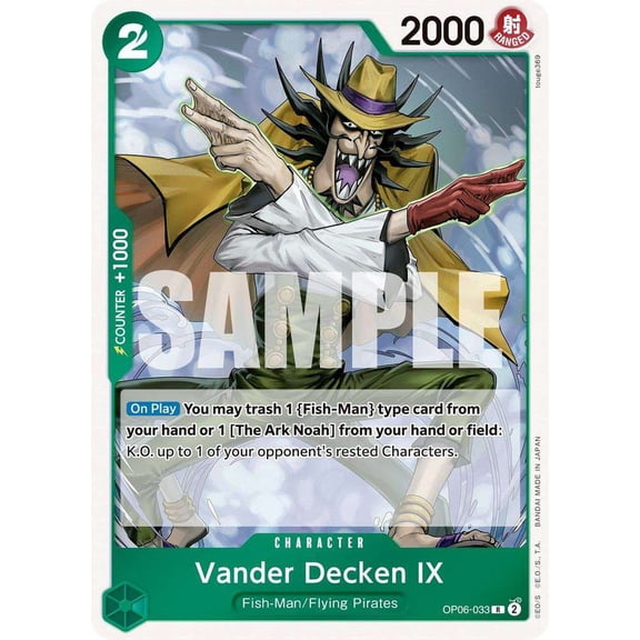 One Piece Wings of the Captain Rare Vander Decken IX OP06-033