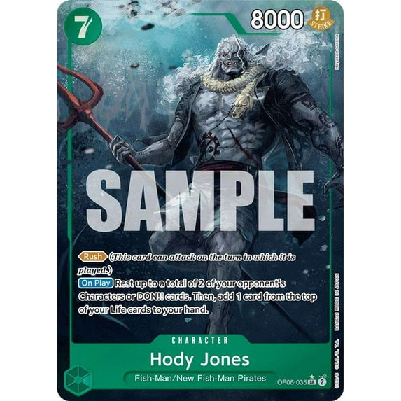 One Piece Wings of the Captain Super Rare Hody Jones OP06-035 (Alternate Art)