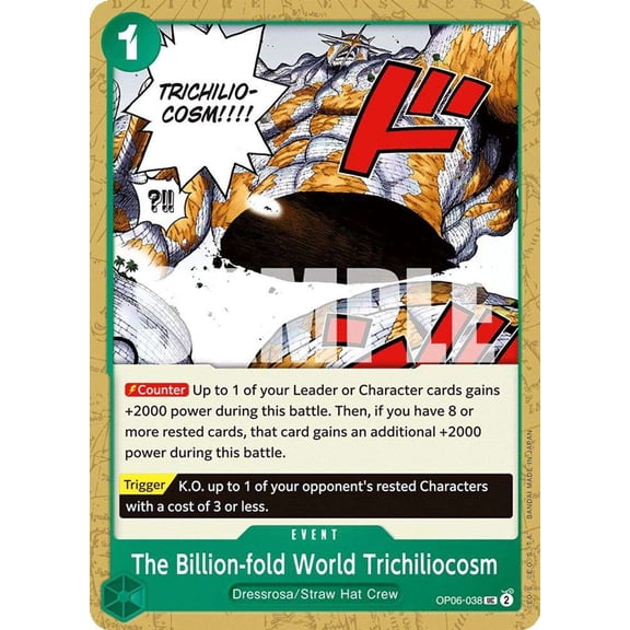 One Piece Wings of the Captain Uncommon The Billion-fold World Trichiliocosm OP06-038
