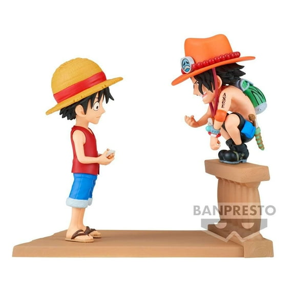 One Piece World Collectable Figure WCF Log Stories Monkey D. Luffy and Portgas D. Ace Collectible PVC Figure