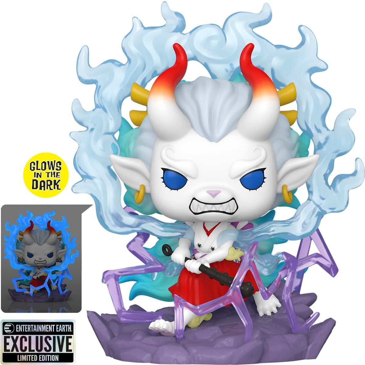 ONE PIECE, Funko Pop! Vinyl Figure, Yamato 1596, Glow in The Dark
