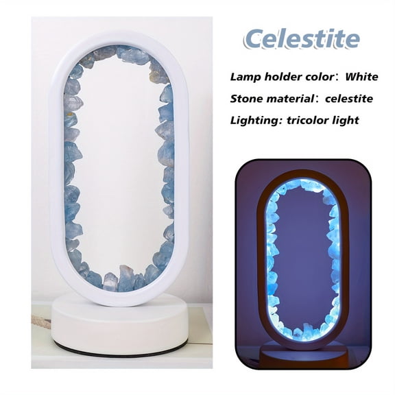 One Piece of a Natural Quartz Amethyst Flower Raw Stone Crystal Lamp, Providing a Calming Night Light for Your Bedroom And Desk
