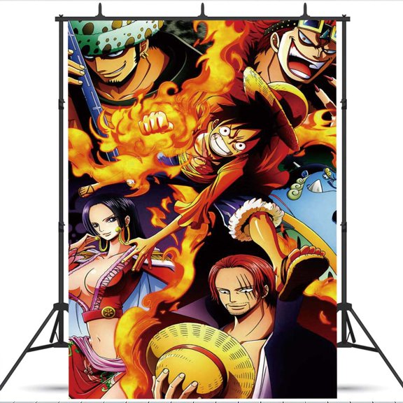 One Piece school Backdrop Taspestry Banner Party Supplies Background Poster Decor Decorations