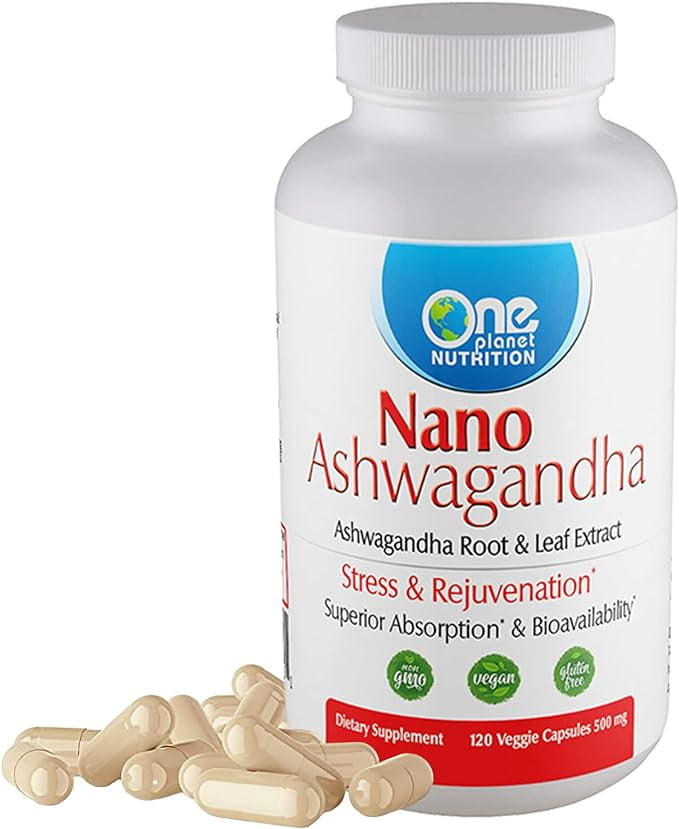 One Nutrition Nano Ashwagandha, 500 mg Ashwagandha Leaf and Root