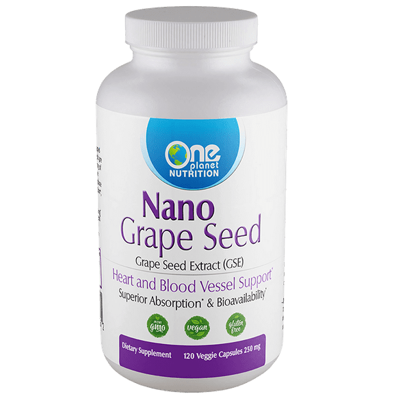 One Planet Nutrition Nano Grape Seed (GSE) 250 mg (120 Servings)