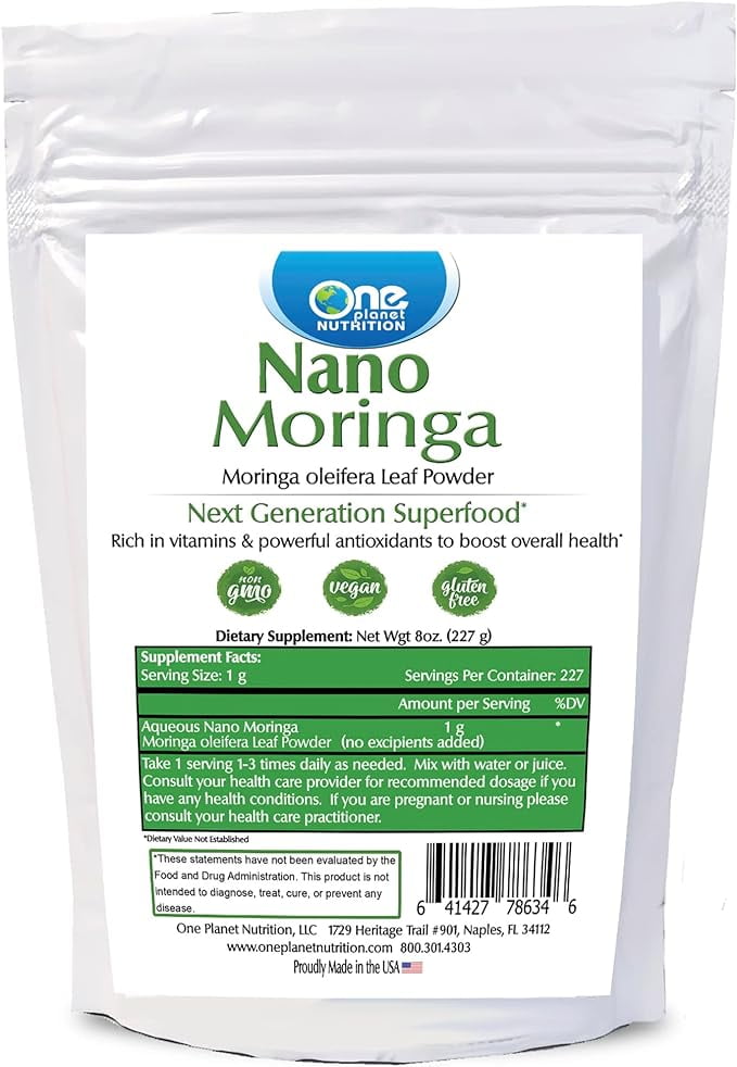 One Nutrition Organic Moringa Powder, Moringa Leaf Extract, Non