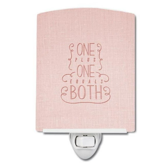 One Plus One Equals Both Ceramic Night Light