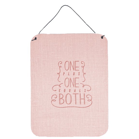 One Plus One Equals Both Wall or Door Hanging Prints