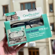 One Reader, Auto-Focus, Flex-Focus, Reading Glasses Unisex. - Square Frame
