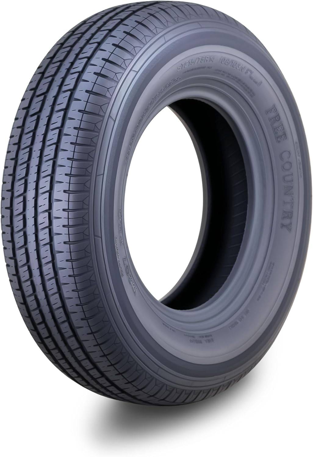 One Premium FREE COUNTRY Trailer Tire ST 215/75R14 8PR Load Range D w/Featured Scuff Guard