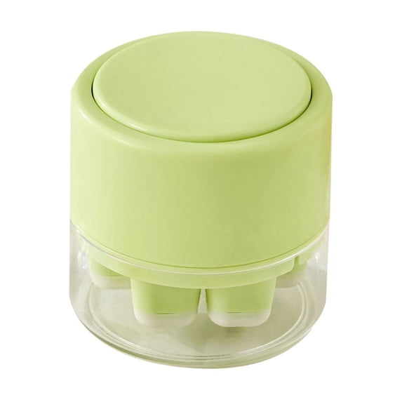 One-Press Ice Cube Tray, Easy Release Mini Ice Mold with Lid, BPA-Free Stackable Small Ice Maker for Cocktails, Whiskey, Drinks & Freezer(B)