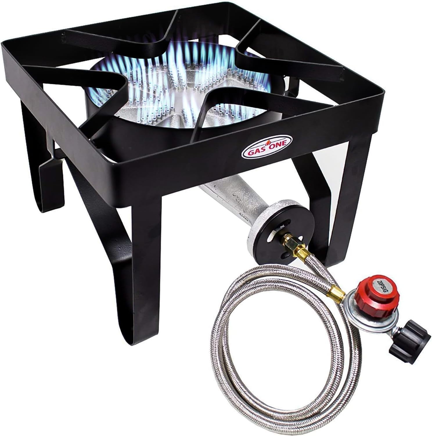 Heavy Duty Black Metal Single Burner Outdoor Stove