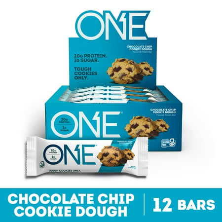 ONE Brands Protein Bar, Chocolate Chip Cookie Dough, 20g Protein, 12 Count