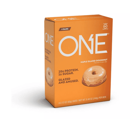 ONE Brands Protein Bar, Maple Glazed Doughnut, 20g Protein, 4 Count