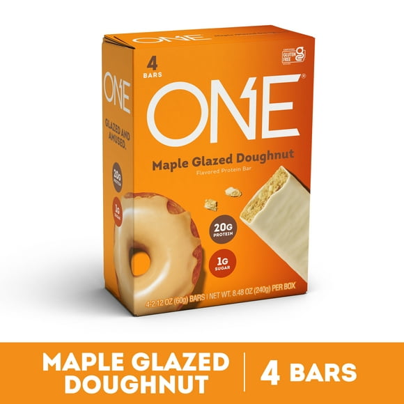 One Protein Bar, Maple Glazed Doughnut, 20g Protein, 4 Count