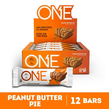 ONE Brands Protein Supplement Bar, Peanut Butter Pie, 20g Protein, 12 Count