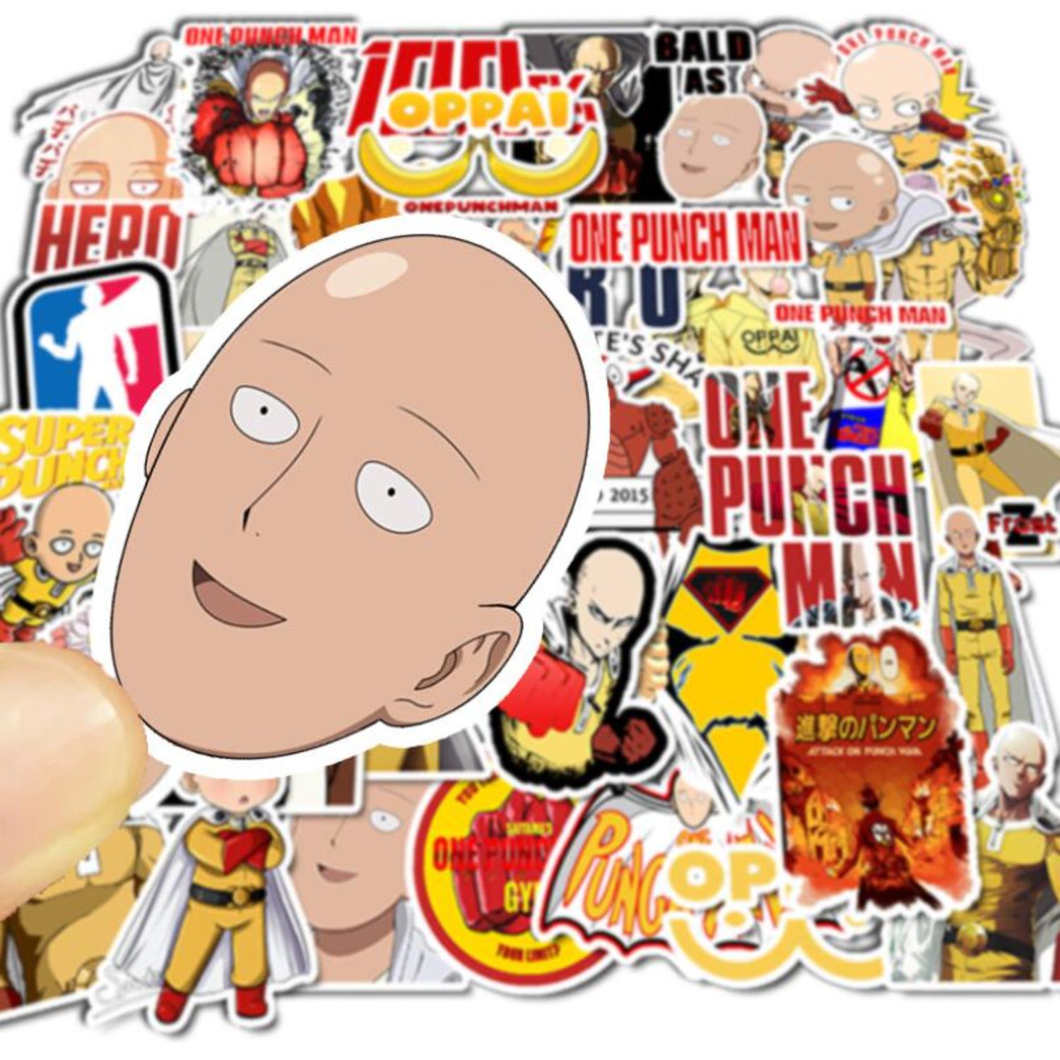 Punch Man Sticker One Punch Man 49 PCS Stickers Waterproof Decorate Notebook Skateboard ...