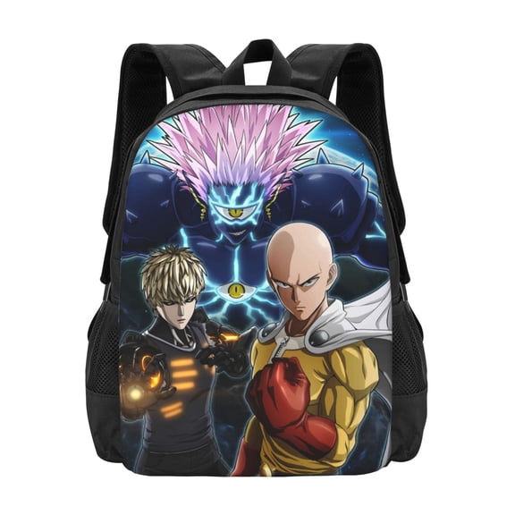 One Punch Man Backpack Casual College Bookbag Laptop Travel Backpacks Business Large Capacity Adult Bags