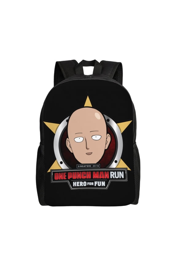 One Punch Man Backpack Casual Daypack Large Capacity Travel Work School Back Pack Novelty Computer Bag Laptop Bag