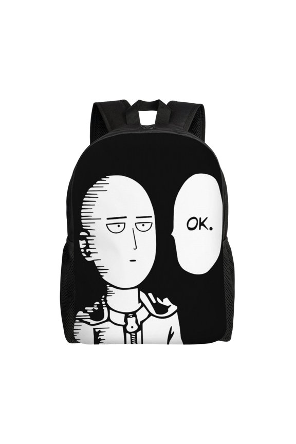 One Punch Man Backpack Casual Daypack Large Capacity Travel Work School Back Pack Novelty Computer Bag Laptop Bag