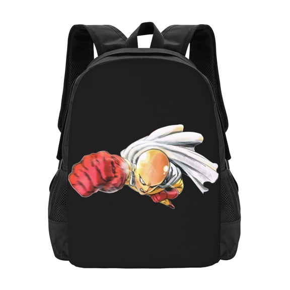 One Punch Man Backpack Lightweight College Bookbag Laptop Travel Backpacks Business Large Capacity Adult Bags