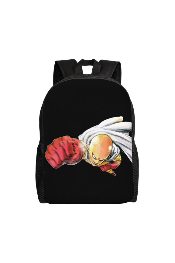 One Punch Man Backpack Lightweight Daypack Large Capacity Travel Work School Back Pack Novelty Computer Bag Laptop Bag