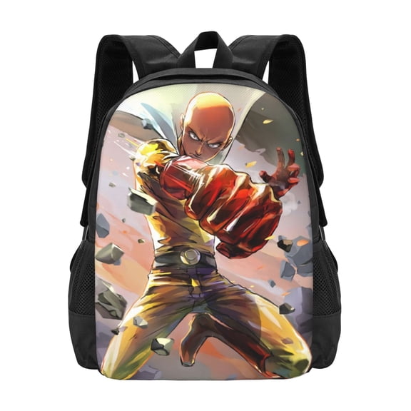 One Punch Man Backpack Unisex College Bookbag Laptop Travel Backpacks Business Large Capacity Adult Bags