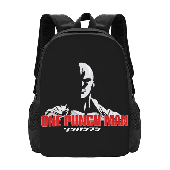 One Punch Man Backpack Unisex College Bookbag Laptop Travel Backpacks Work Large Capacity Adult Bags