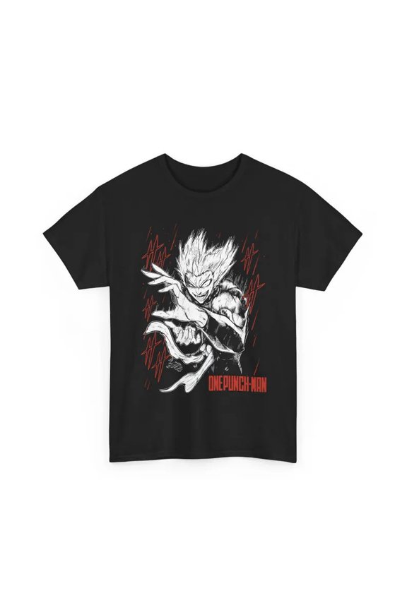 One Punch Man Batle Mode Anime Black T Shirt